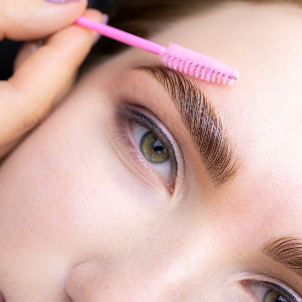 Beauty brow lamination service at candibrows for fuller, lifted brows